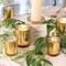 12pcs Gold Mercury Glass Votive Candle Holders – Large Speckled Tealight Set for Weddings, Parties, Centerpieces & Home Décor